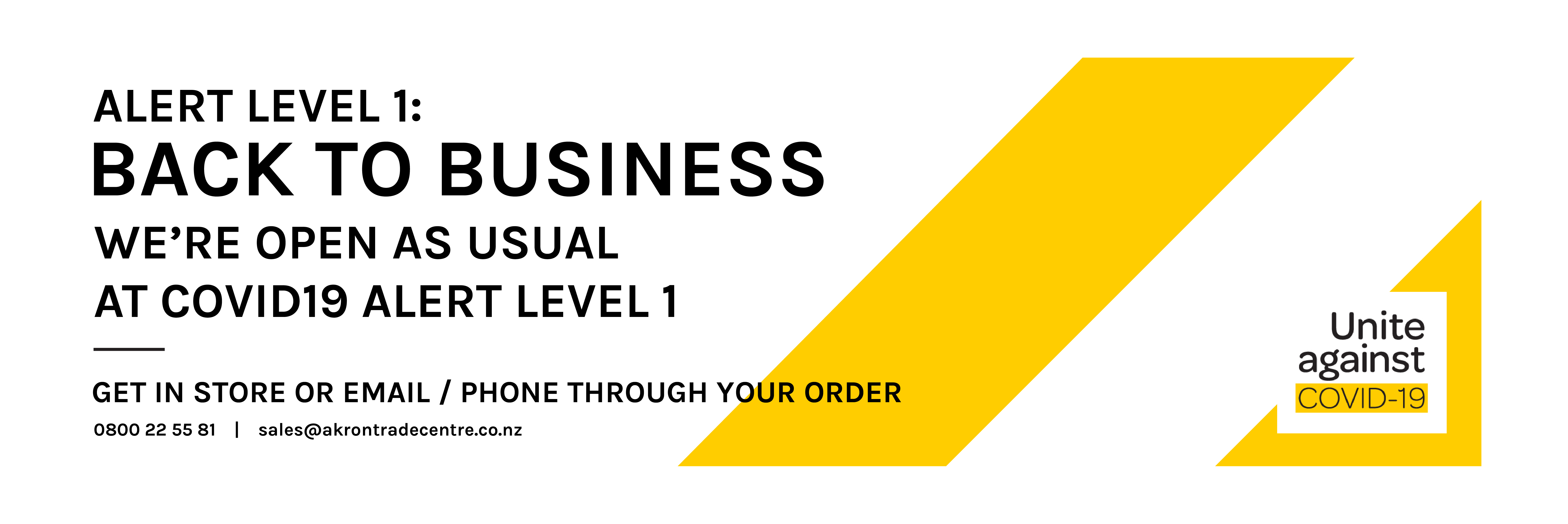 COVID19 Alert Level 1 Update